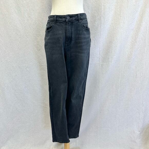 American Eagle Outfitters washed black mom jeans size 6 Regular - Picture 1 of 13